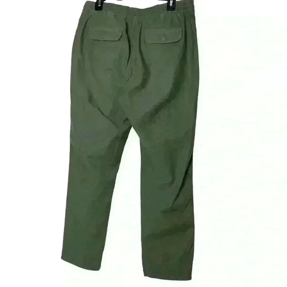 J. Crew cypress green Tie Waist relaxed casual comfy camp pants size Medium - Picture 5 of 16